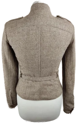 Vero Moda Wolljacke für Damen in Taupe, Größe 36 | Vintage-Charme – Vorschau 3