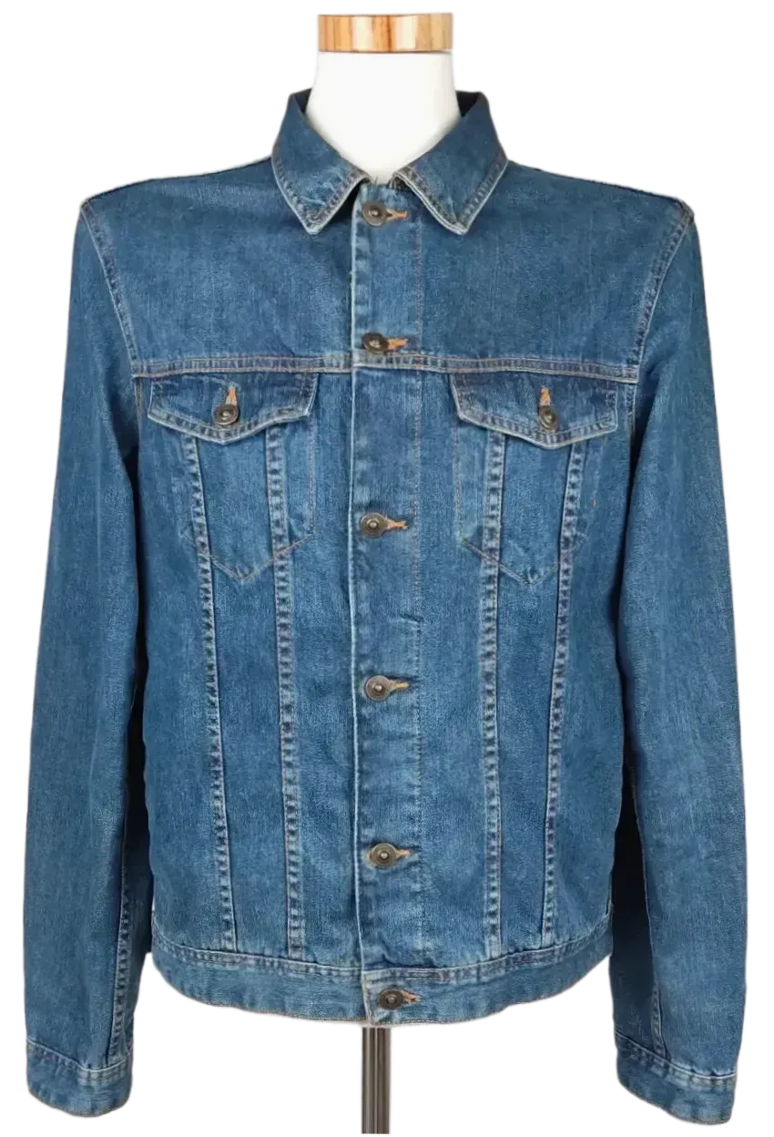 Zara Man Denim Collection Herren Jeansjacke, blau - Gr. XL - Bild 1
