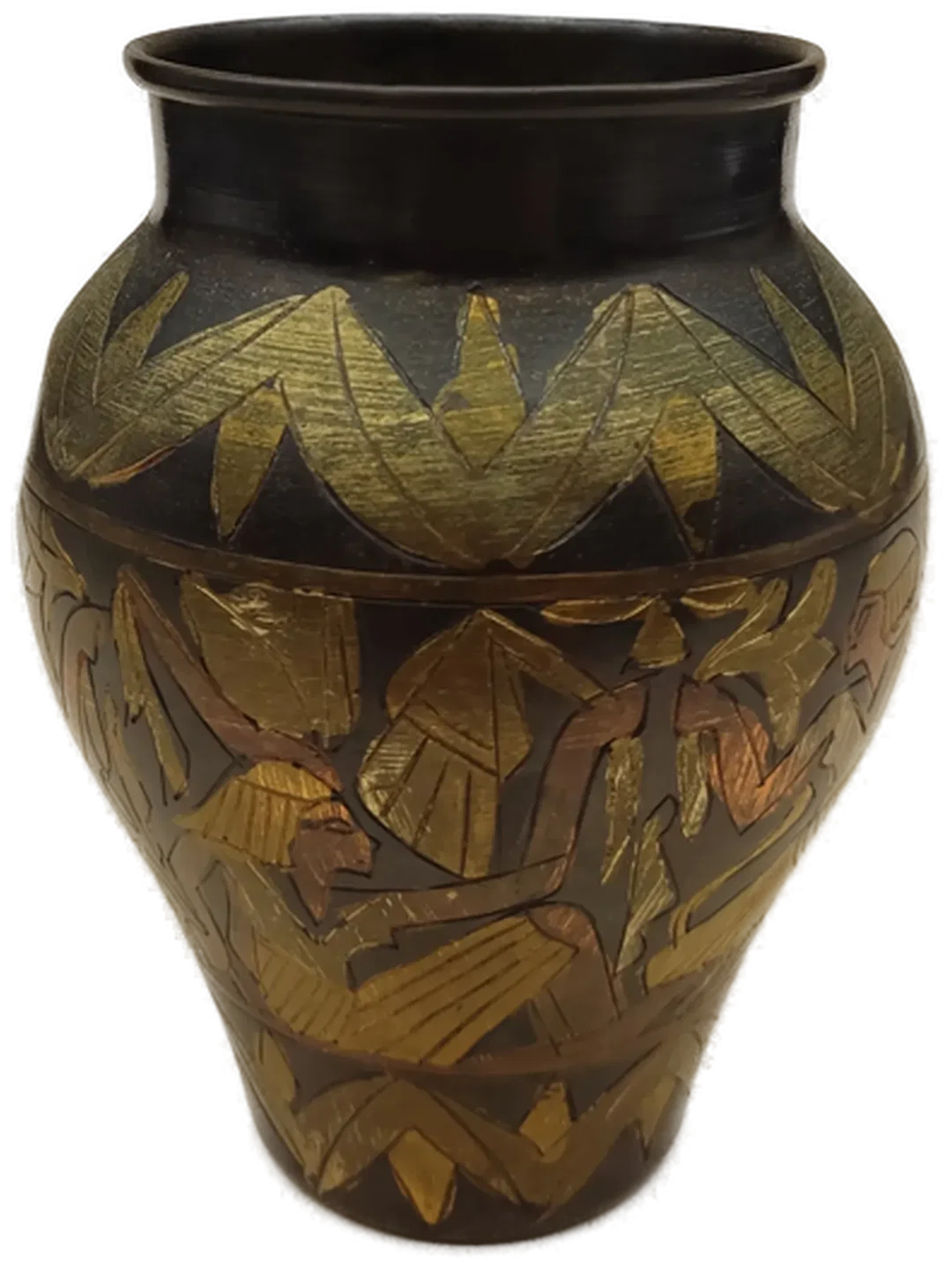 Vintage Ägyptische Vase mit Pharaonen-Relief – Bild 2