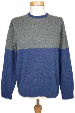 Boden Damen Kaschmir-Pullover, blau/grau - L/40 - Bild 1