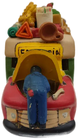 Keramik Chiva-Bus 'Colombia'  |  Handbemalt Folklore - Bild 2