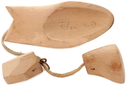 Antiker Holz-Schuhleisten – Maßschuh-Anfertigung – Dekoration Vintage - Bild 2