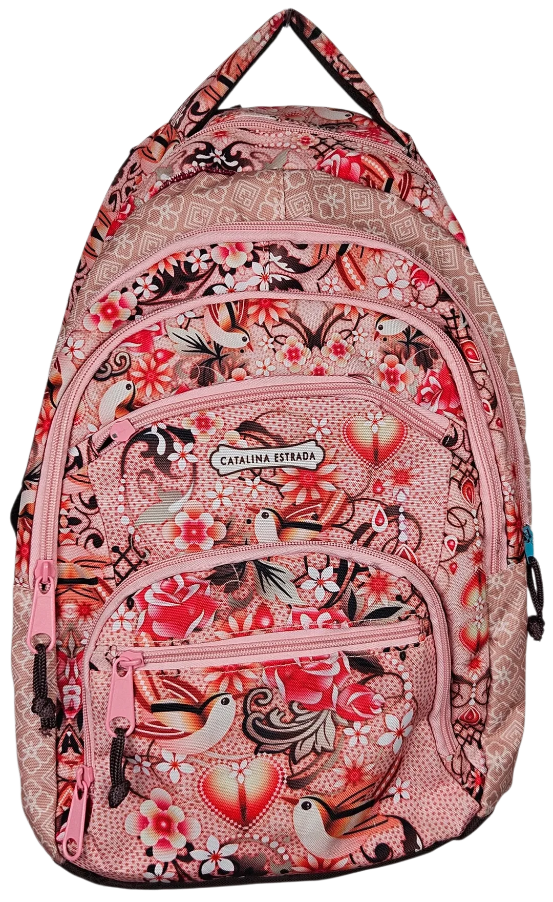 CATALINA ESTRADA Rucksack, rosa gemustert – Bild 1