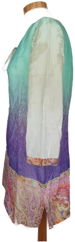 Mattina Damen Tunika türkis/weiß/lila gemustert - M/38 - Bild 3