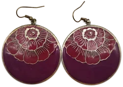 Modeschmuck Ohrringe mit Blumen-Motiv - Bild 1