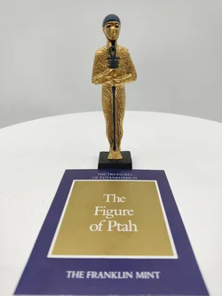 Goldener Ptah Porzellan & Zertifikat von Franklin Mint | Limitierte Rarität - Bild 8