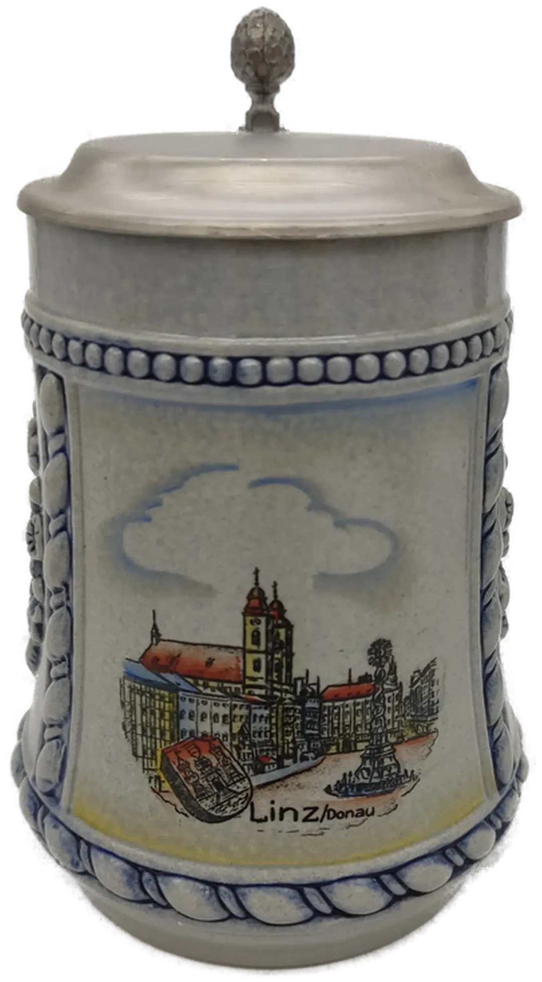 Keramik-Bierkrug - Linz/Donau Orginal King Austria - Bild 1