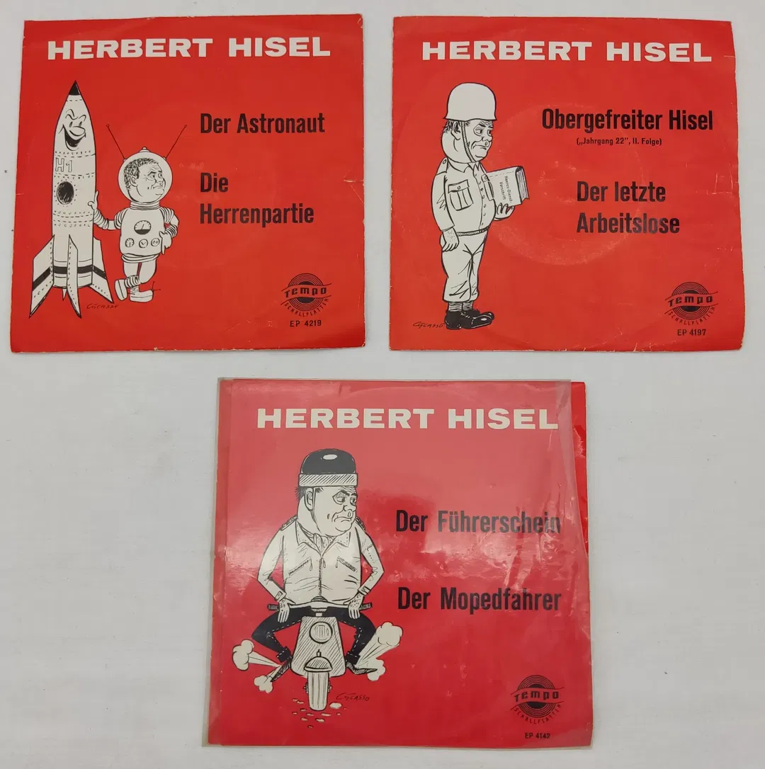 Single Langspielplatten Konvolut - Herbert Hisel - 3 Stück - Bild 1