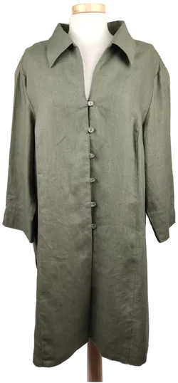 Yoors Damen lang Bluse mit Kragen grün - XXL/44 - Bild 1
