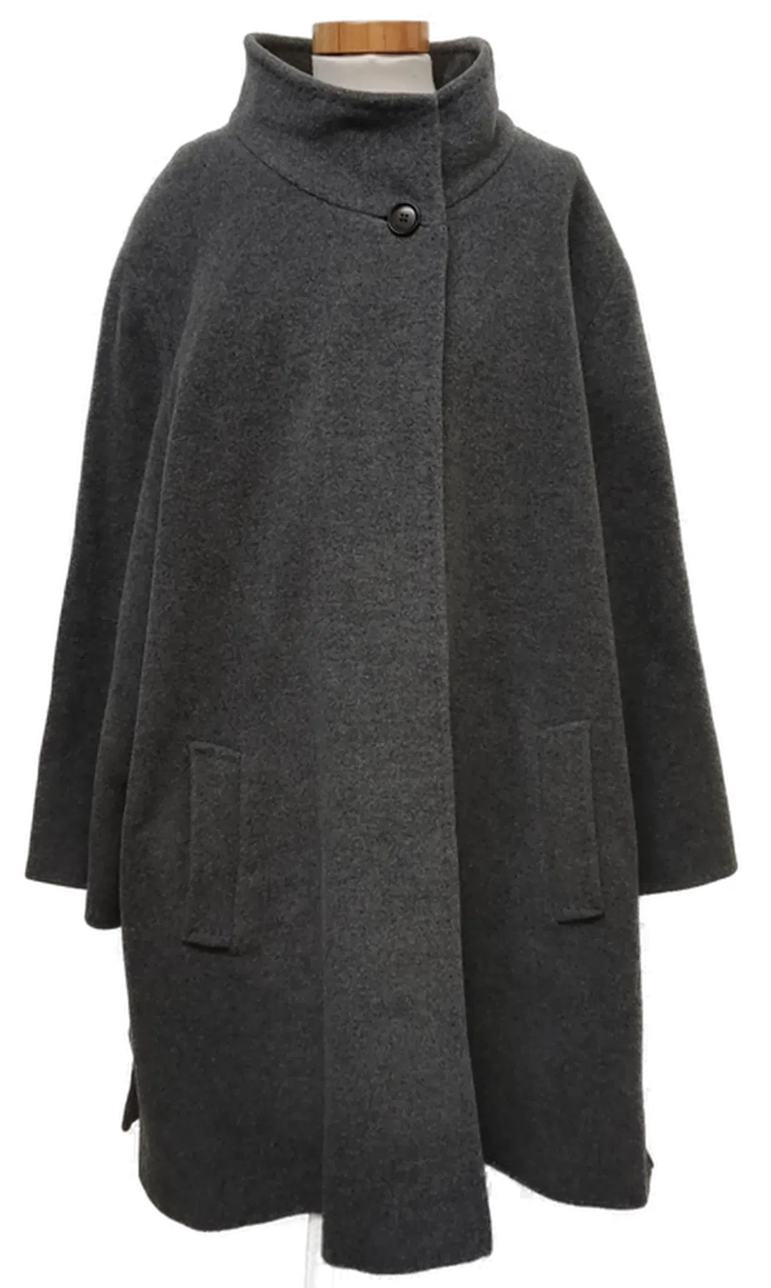 Basler Oversize Damenmantel mit Wollanteil in grau, Größe 50 - Bild 1