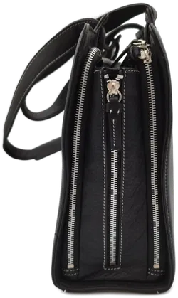 Neuwertige Damenhandtasche aus schwarzem Leder von Piquadro mit Zubehör – Elegant & Vielseitig für jede Saison - Bild 2