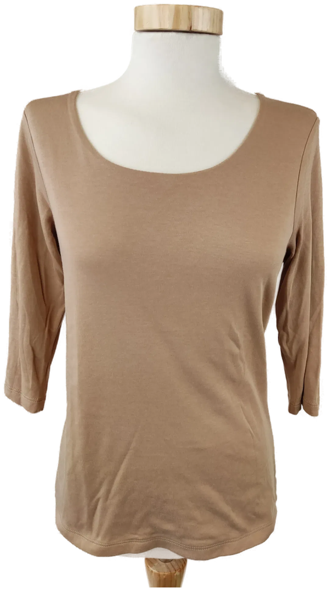 Damenbluse braun 3/4 Arm - M/38 - für Flohmarkt entnommen - Bild 1