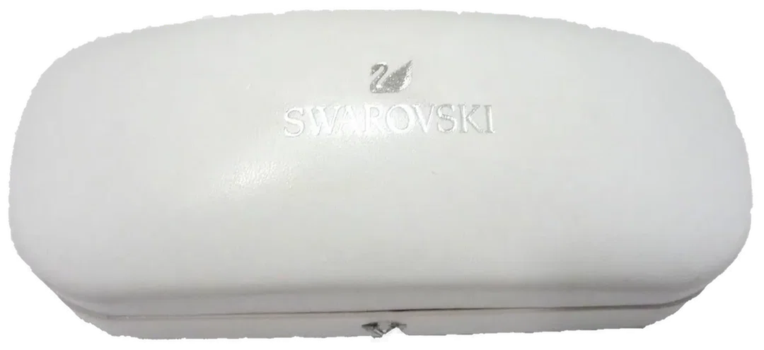 Swarovski Damen Sonnenbrille – Aviator Stil – Silber – Kristallsteg – inkl. Original Etui – Bild 4