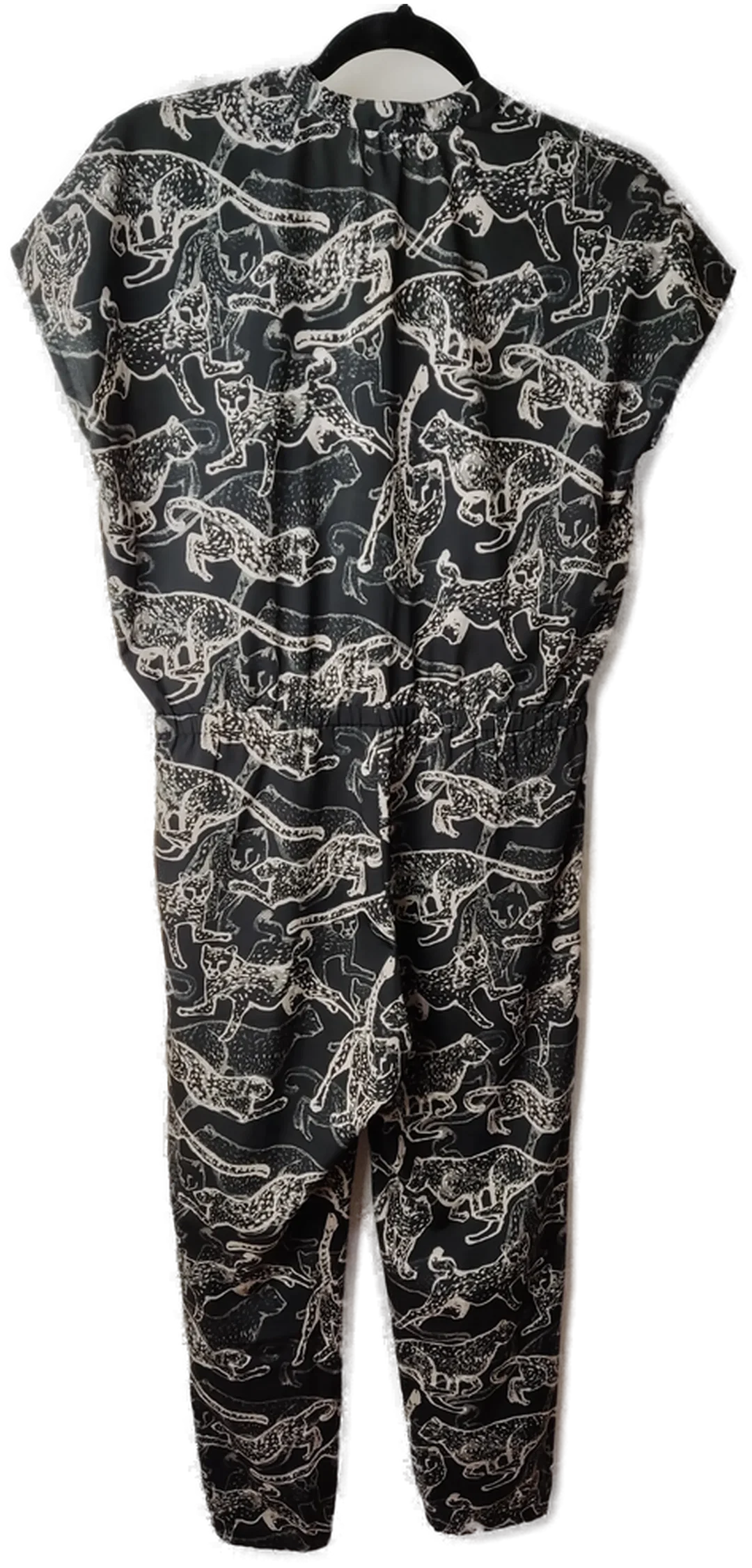 Damen-Jumpsuit von H&M in Schwarz mit Muster | Einzelstück – Bild 2
