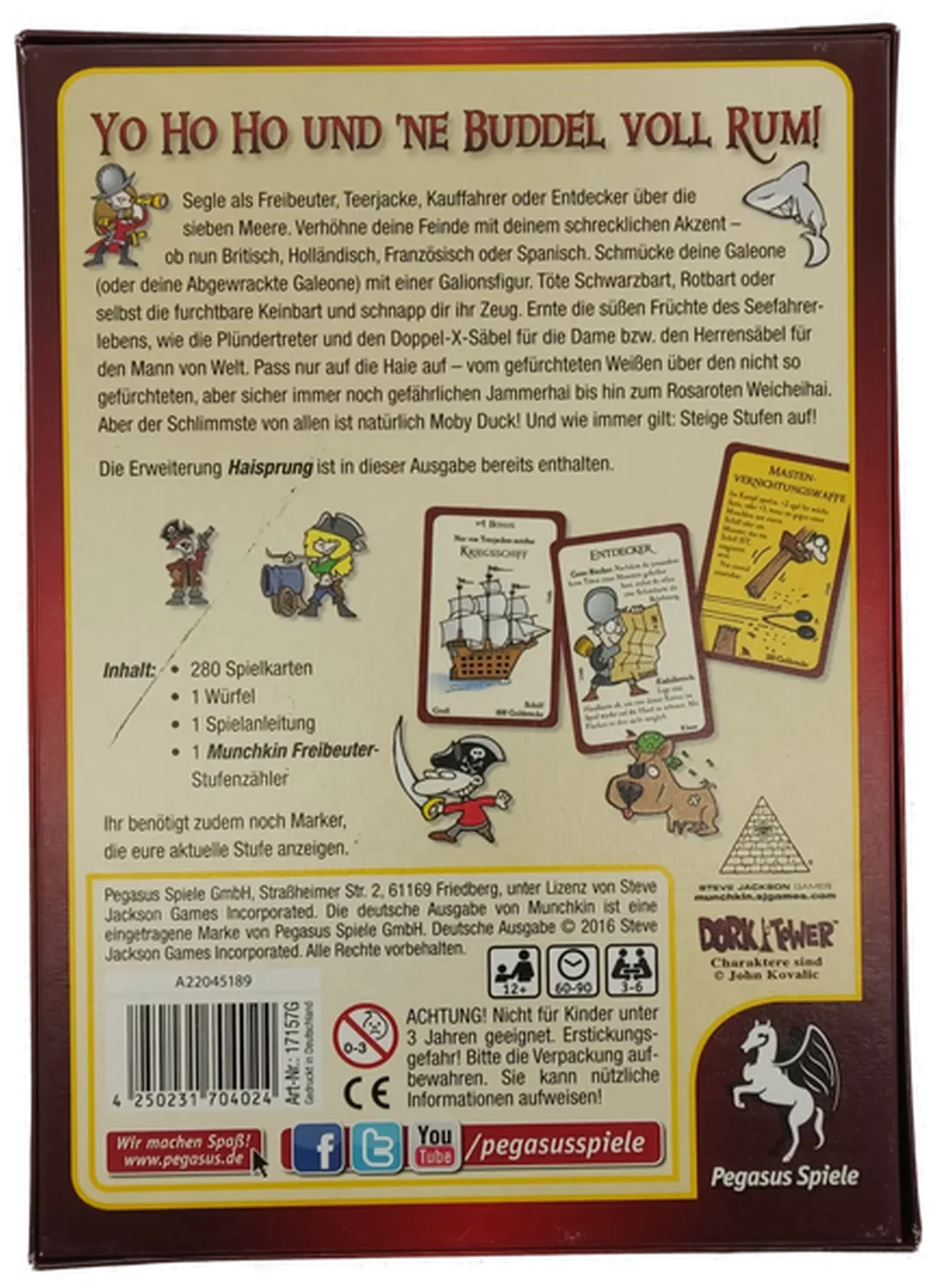 Pegasus Spiele / Munchkin Freibeuter, Basisspiel + Erweiterung  – Bild 2
