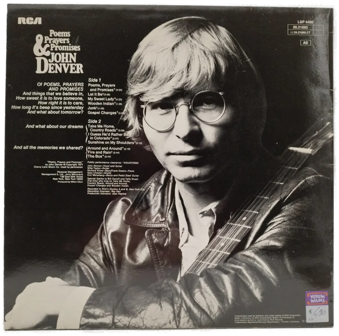 Poems, Prayers & Promises - John Denver Schallplatte – Bild 2