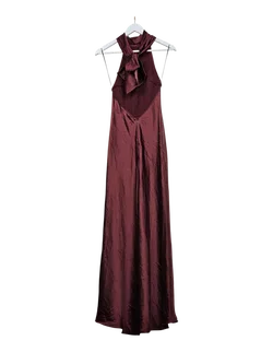 ZARA Damen Maxikleid, bordeaux - Gr. XS / 34 - Bild 2