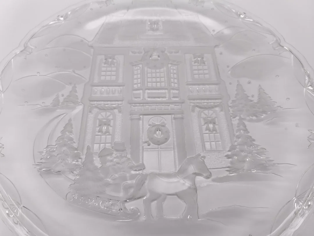 Große Mikasa Kristallglas Weihnachtsplatte "Winter Wonderland" (38cm) – Bild 4