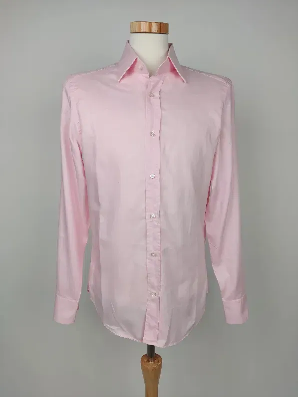 René Lezard Herren Hemd, rose - Gr. M  - Bild 1