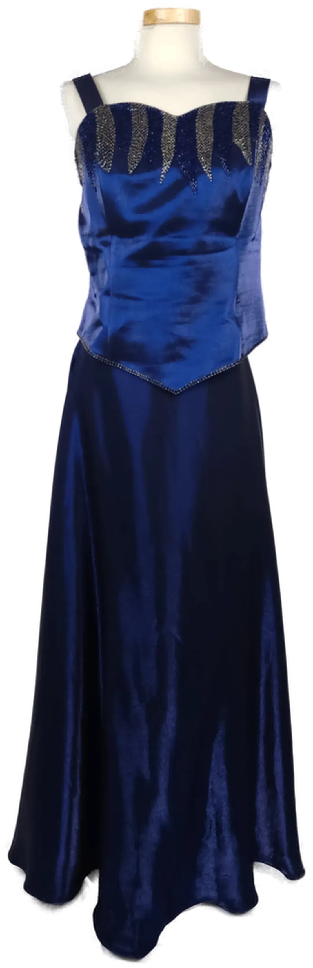 AG Gylem Abendkleid blau  zweiteilig mit Perlenstickerei- XXL/ 44 - Bild 1