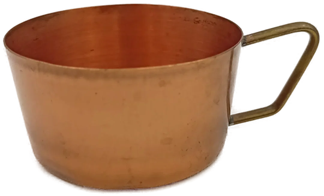 Vintage Kupfer-Tassen Set (6-teilig) – Bild 3