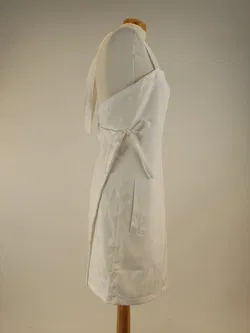 Kochschürze Stoff weiß, Größe: 36-38 - Bild 3