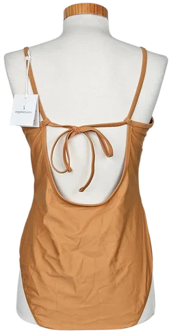 Organic Basics Damen Badeanzug, ocker - Gr. XL - Bild 3