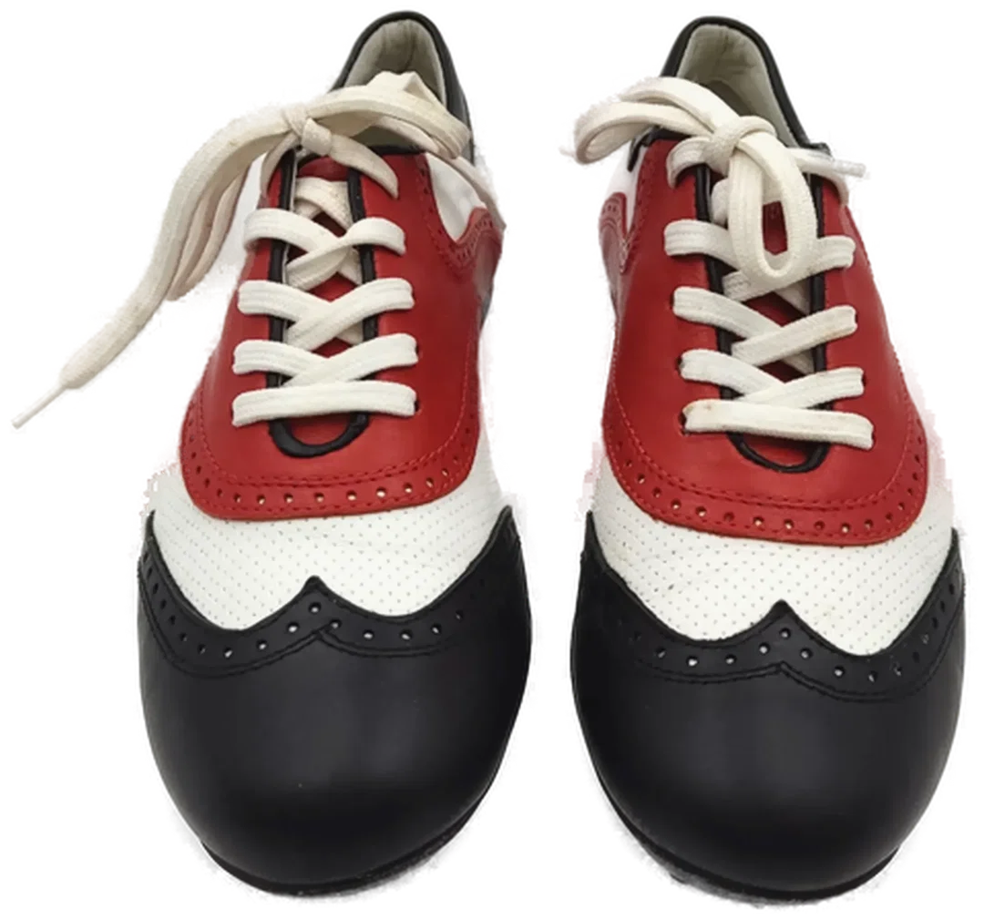 Walter Genuin Damengolfschuhe schwarz/weiß/rot Gr. 37 – Bild 2