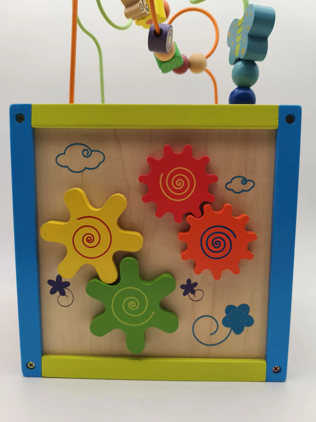 Motorikwürfel  für Kleinkinder, Spielzeug, Holz - Bild 4