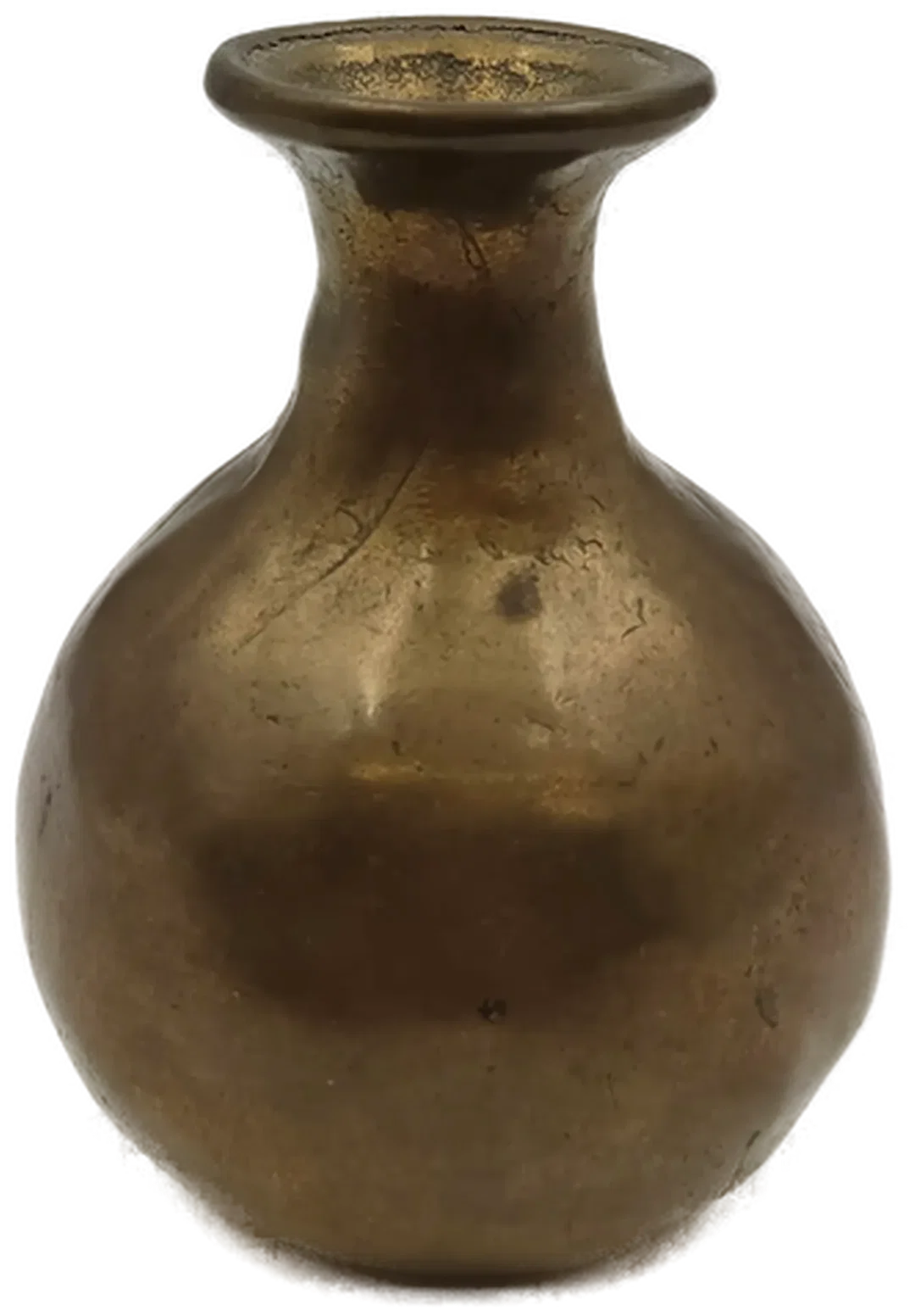 Vintage Deko-Vase aus massivem Messing – Bild 5