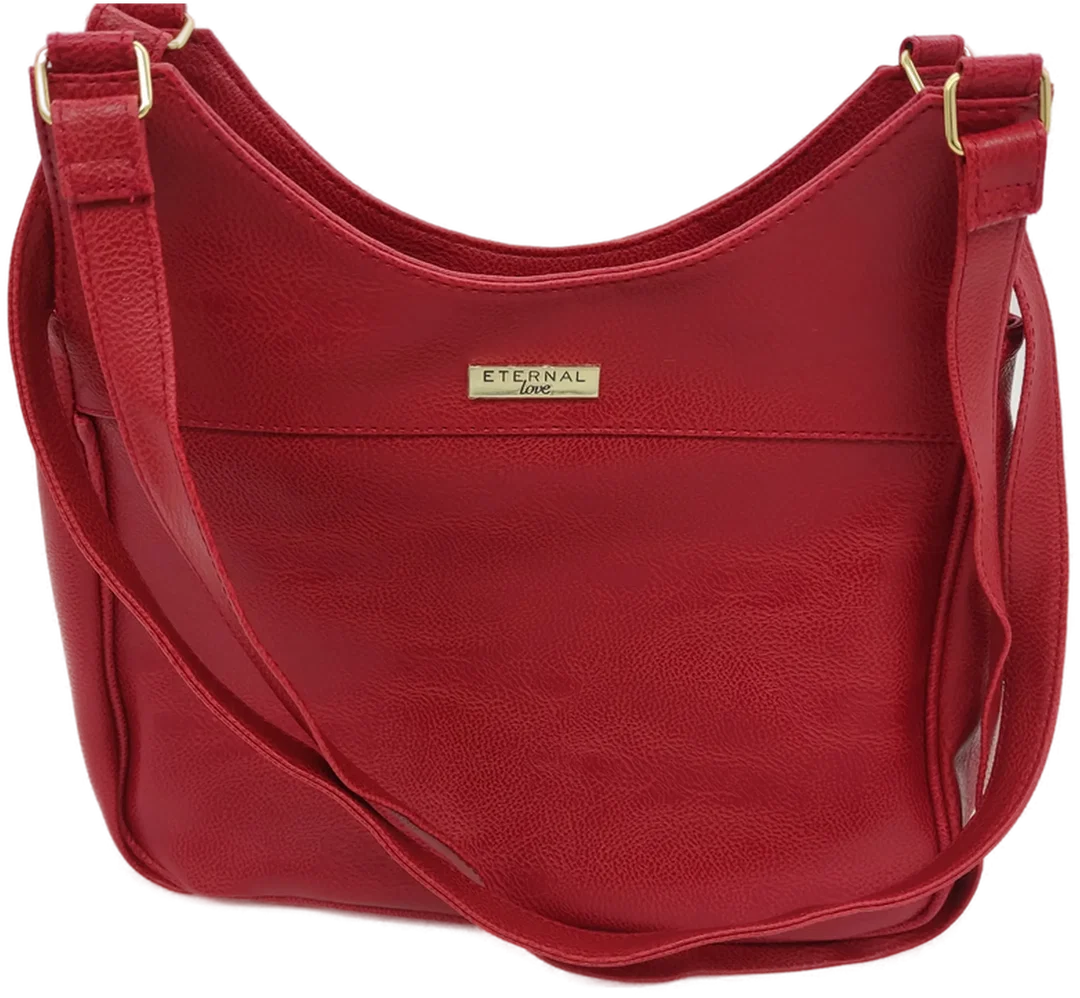 Eternal Love -Handtasche und Geldbörse rot Kunstleder – Bild 2