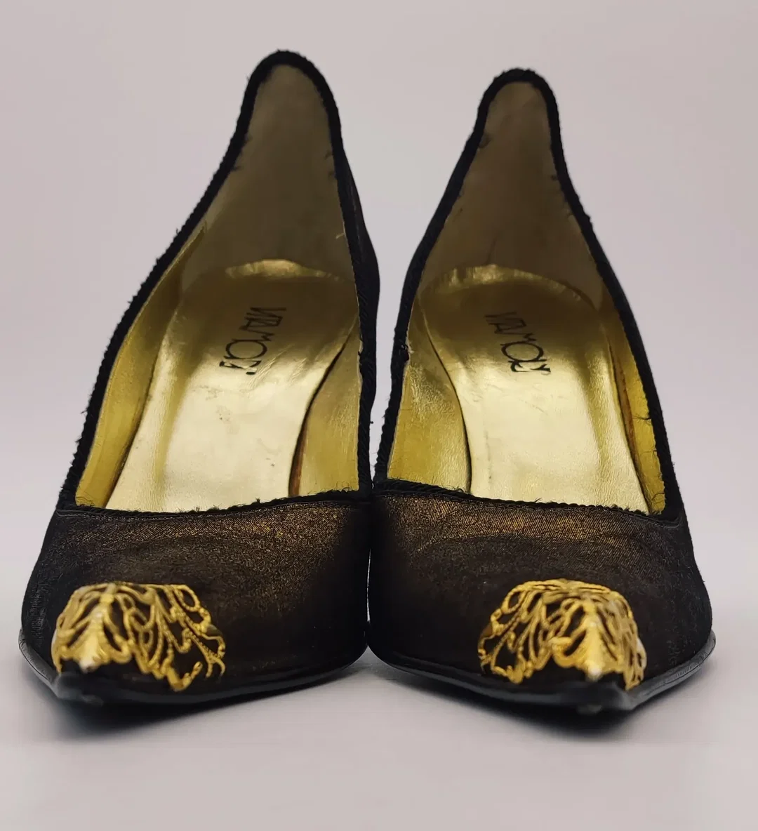 VITAMORI Damen Pumps, gold/bronze mit Verzierungen - Gr.36 – Bild 2