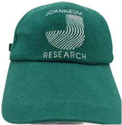 Baseballkappe grün mit Aufdruck 