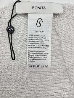 BONITA Damen Schal  - weiß/silber - Bild 4