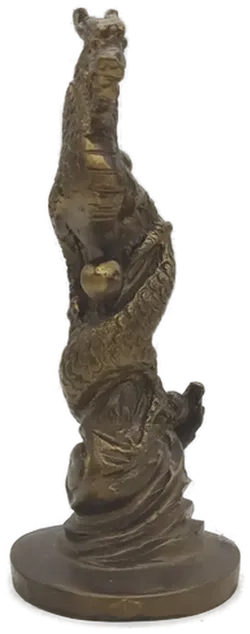 Lindwurm aus Messing - 25cm Höhe - Bild 3