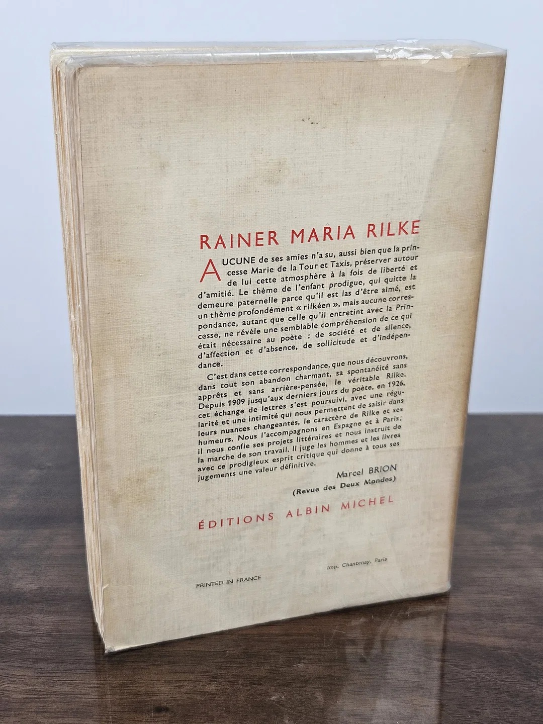 Correspondance - Briefwechsel zwischen Rainer Maria Rilke und Marie von Thurn und Taxis Hohenlohe - Albin Michel – Bild 2