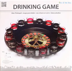 Trinkspiel Roulette – Drinking Game – Partyspiel mit Roulette & 16 Schnapsgläsern, Original Karton - Bild 1