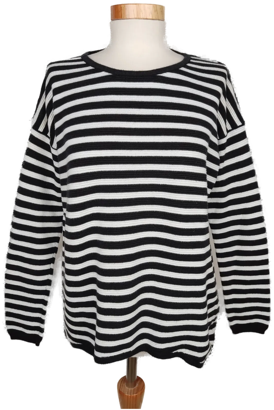 Rich&Royal Damen Pullover weiß/schwarz gestreift - XS/34 - Bild 1