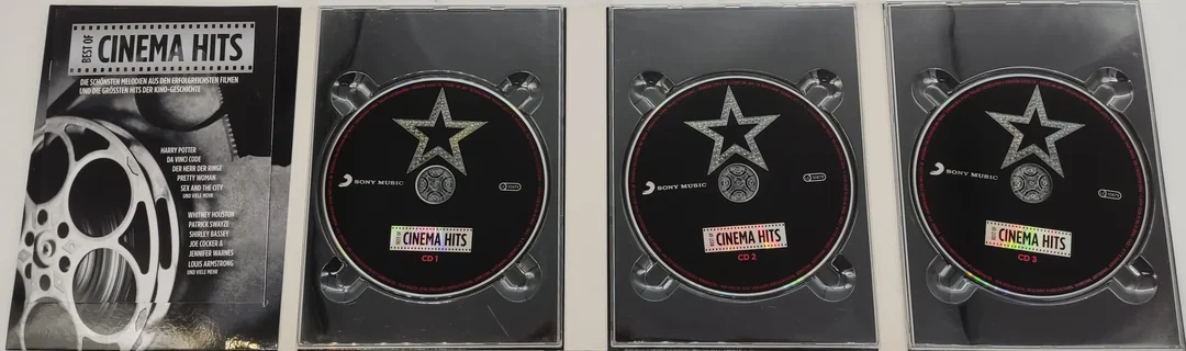 3 CD's "Best Of Cinema Hits" mit 16 seitigen Booklet von 2012 – Bild 4