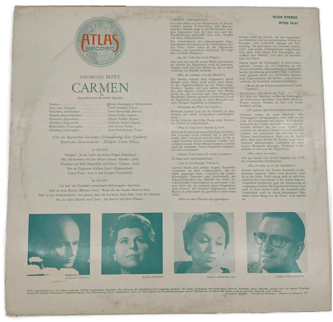 Schallplatte Georges Bizet Carmen – Bild 2