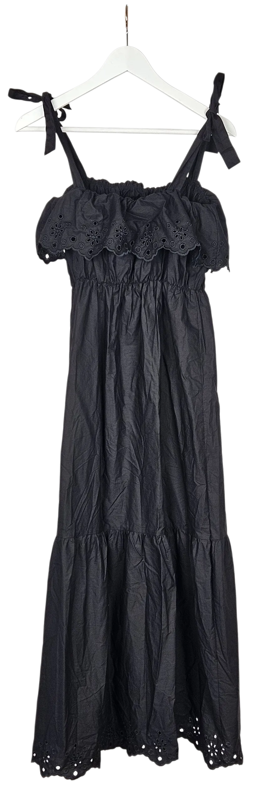 ZARA Damen Maxikleid, schwarz - Gr. L  - Bild 4