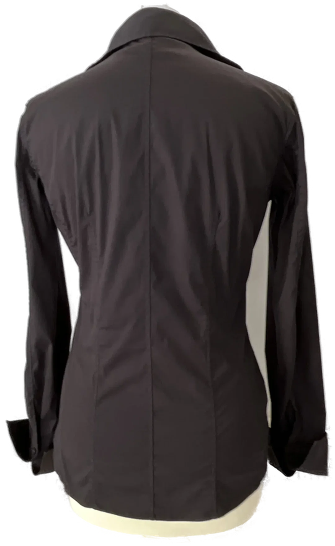 VAN LAACK Damenbluse schwarz mit seitlichem Zipper Gr. 36 – Bild 2