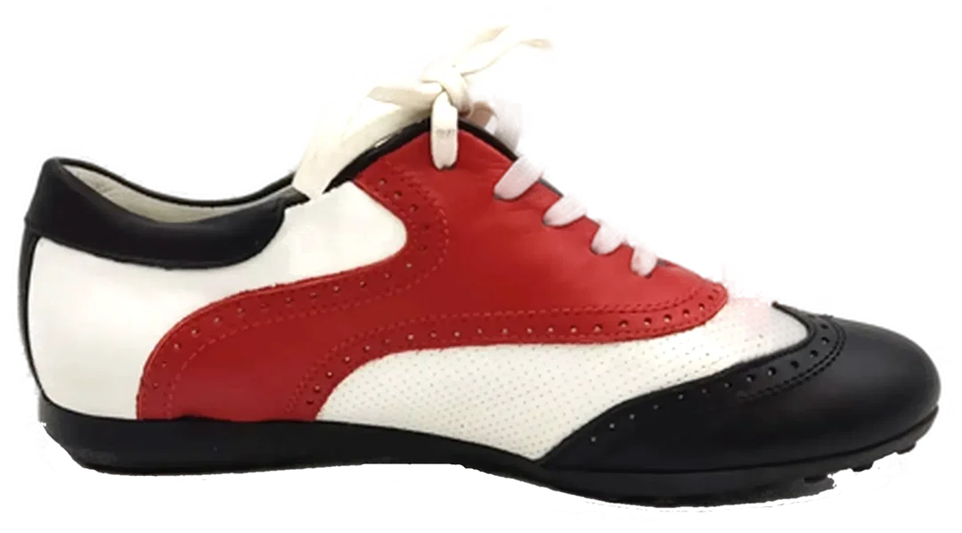 Walter Genuin Damengolfschuhe schwarz/weiß/rot Gr. 37 – Bild 7