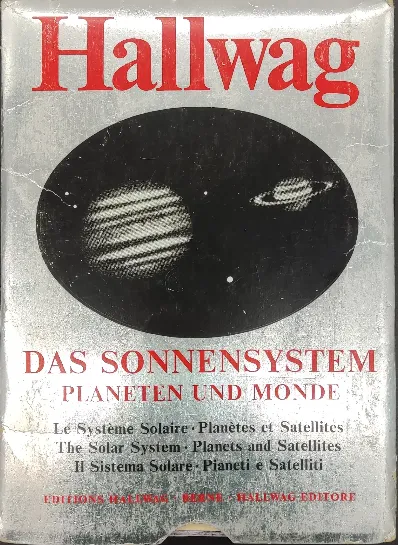 Hallwag Das Sonnensystem Planeten und Monde 1979 Poster - Bild 1