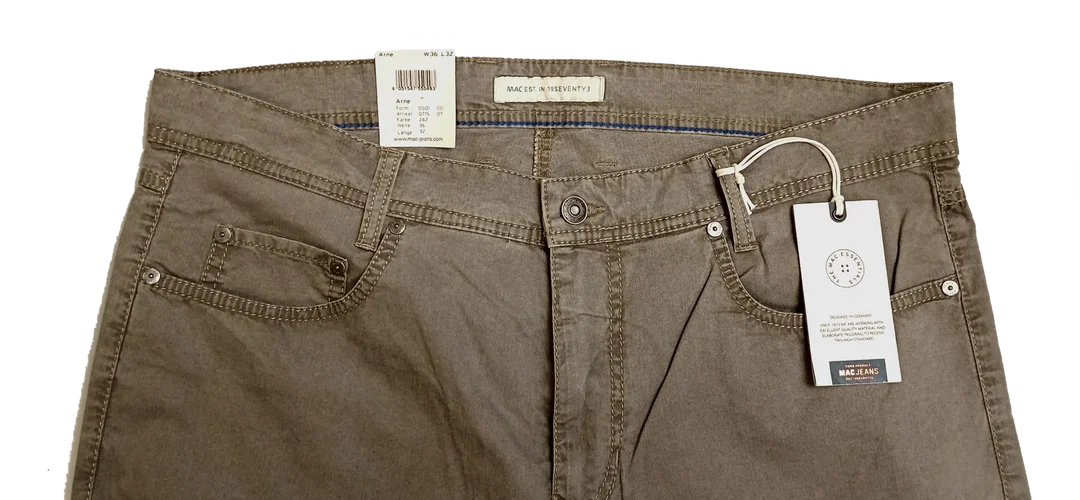 Mac Herren Jeans grau Gr. W36 L32 – Bild 3