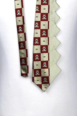 Angelika Holz Berlin "Sägezahn-Krawatte", Vintage Art Tie - Design-Rarität!  – Vorschau 2