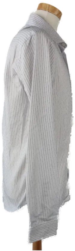 Smog Herrenhemd weiß/violett -  Gr. M (Slim fit) - Bild 2