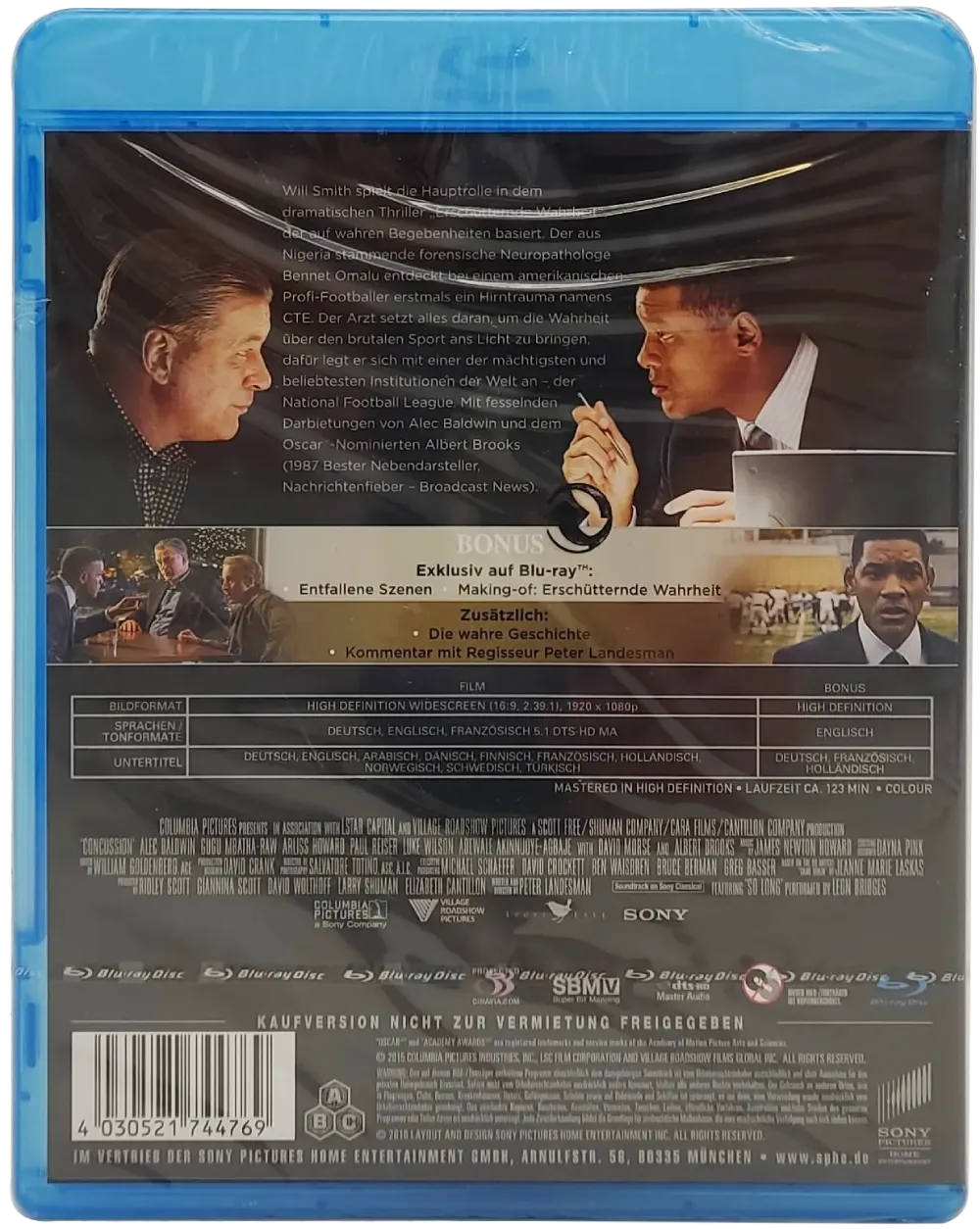Blu-Ray "Erschütternde Wahrheit" mit Alec Baldwin und Will Smith – Bild 2