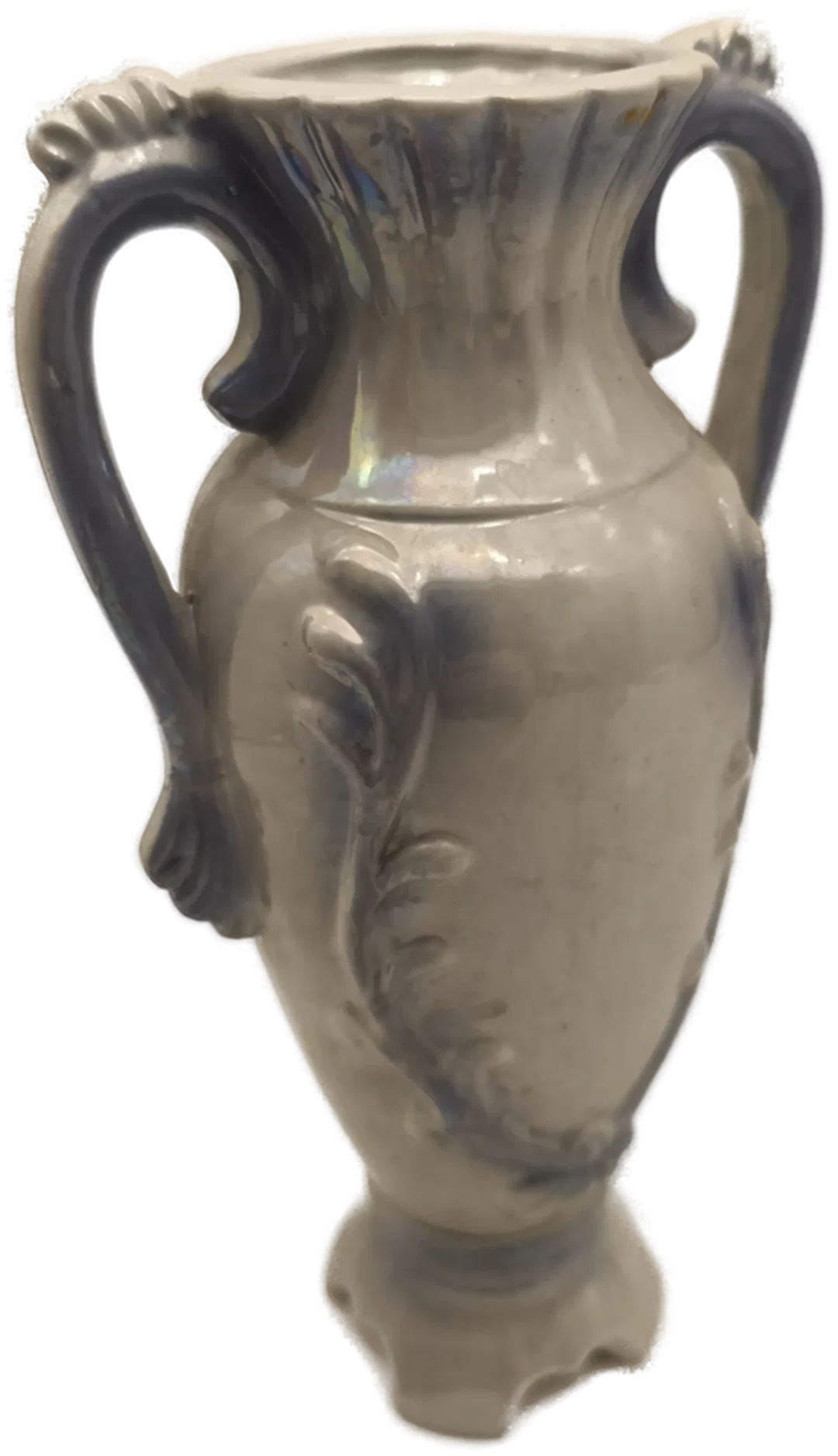 Henkelvase "Romantik", Porzellan, 24 cm hoch, klassische Amphorenform – Bild 2