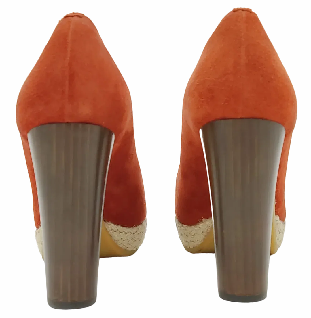 Boss Orange Damen Veloursleder Pumps, rot - Gr. 37 – Bild 4